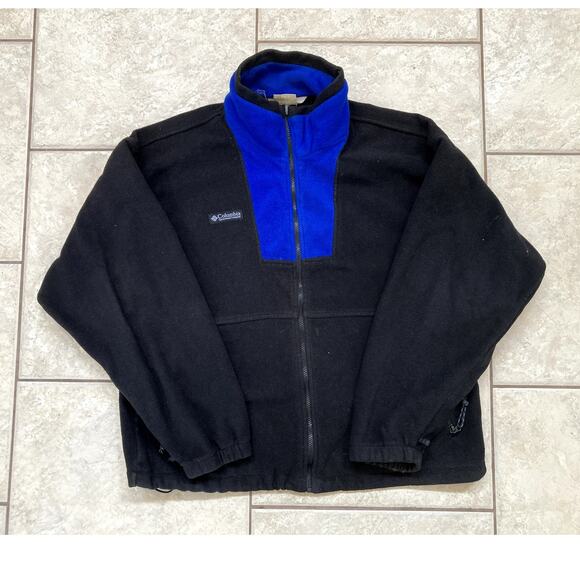 Vintage Columbia Anorak Jacket Mens Large 3 in 1 Bugaboo Blue Black Ski Winter - Picture 9 of 16
